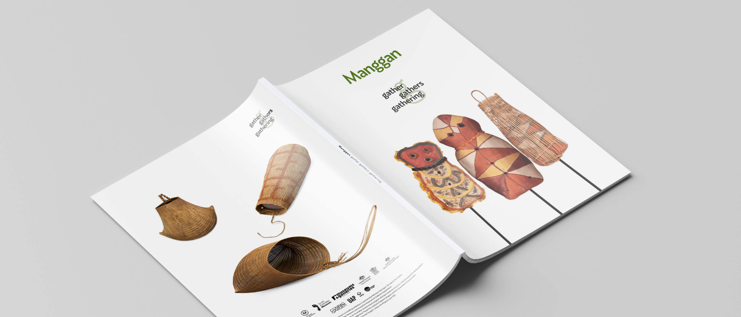 Manggan exhibition brochure cover